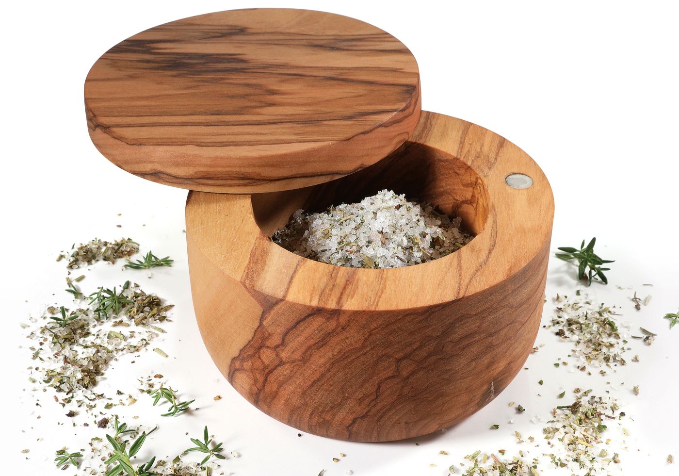 058802 Slánka a kořenka olivové dřevo 9,5 cm Zassenhaus (1)2